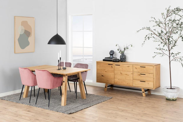 Actona Sedia da pranzo in tessuto Brooke 76AC Rosso