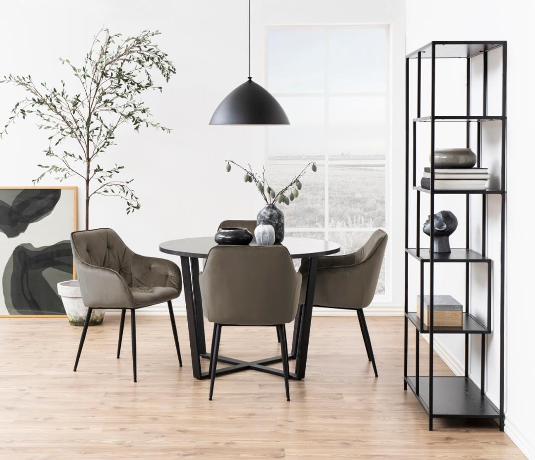 Actona Sedia da pranzo in tessuto Brooke 82AC Beige