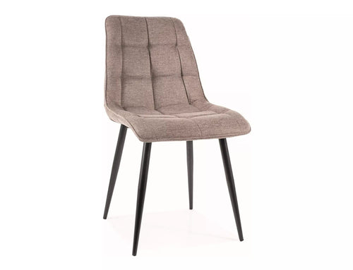 Sedia da pranzo in tessuto Chic Brego Beige