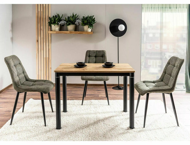 Sedia da pranzo in tessuto Chic Brego Verde (2)