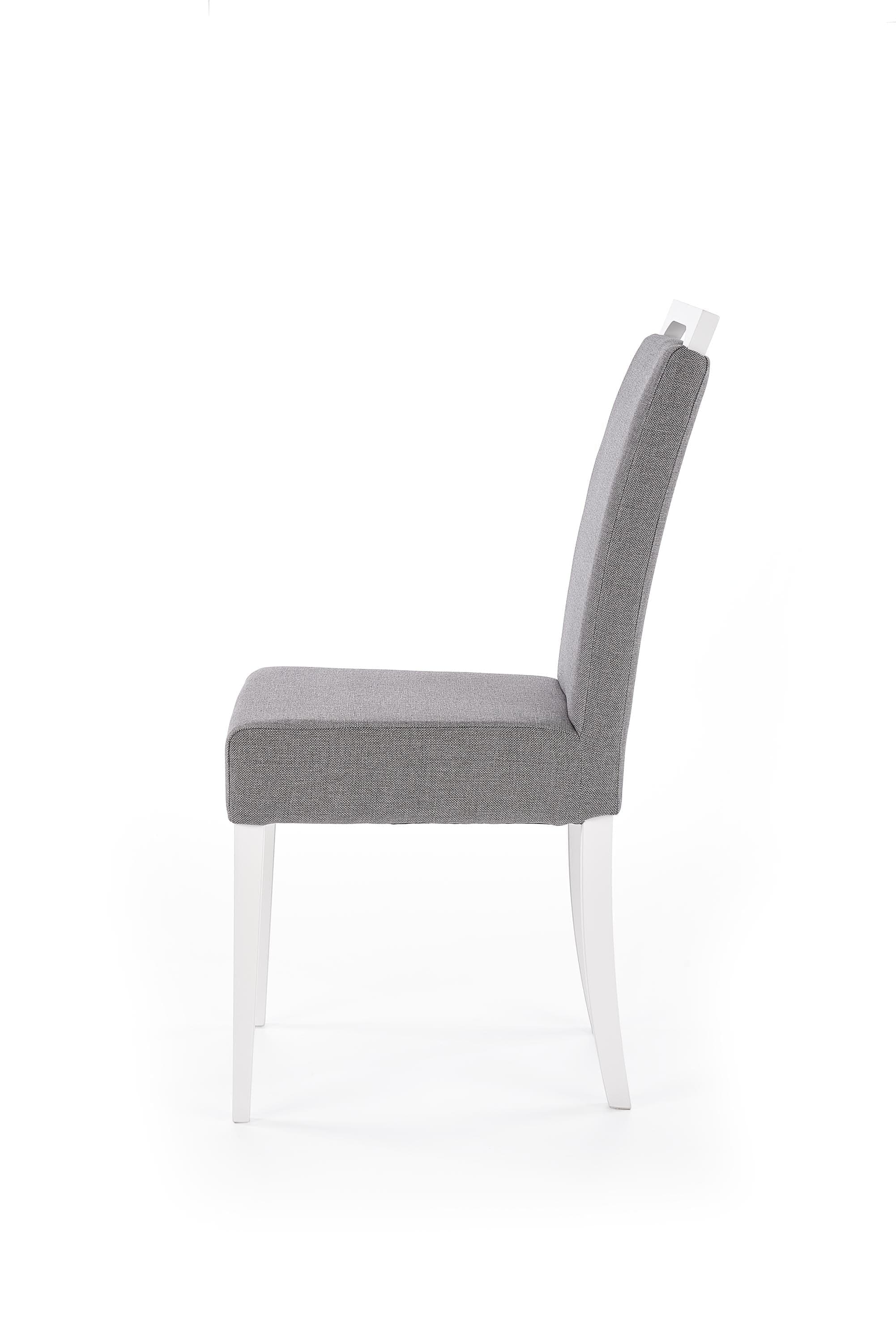 Sedia da pranzo in tessuto Clarinda Grigio (3)