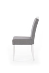Sedia da pranzo in tessuto Clarinda Grigio (3)