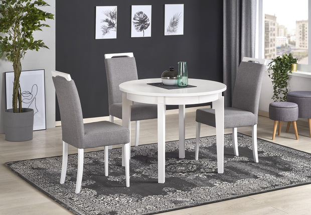 Sedia da pranzo in tessuto Clarinda Grigio (8)
