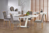 Sedia da pranzo in tessuto Clarinda Grigio (9)
