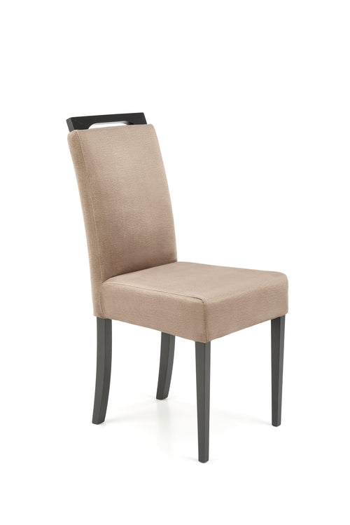 Sedia da pranzo in tessuto Clarion Beige
