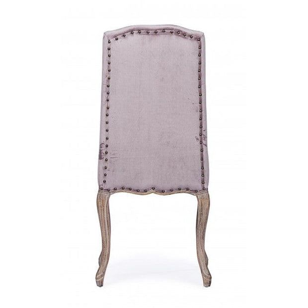 Sedia da pranzo in tessuto Diva Rosa (3)