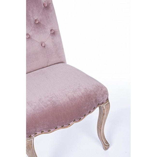 Sedia da pranzo in tessuto Diva Rosa (4)
