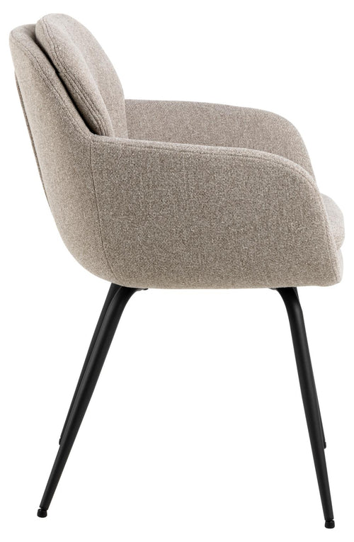 Actona Sedia da pranzo in tessuto Dora Beige