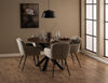 Actona Sedia da pranzo in tessuto Dora Beige