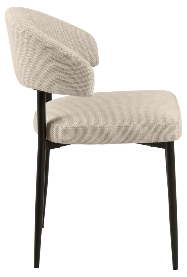 Actona Sedia da pranzo in tessuto Edina Beige