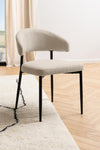 Actona Sedia da pranzo in tessuto Edina Beige
