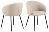 Actona Sedia da pranzo in tessuto Eleanor Beige