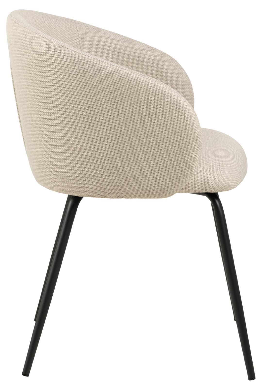 Actona Sedia da pranzo in tessuto Eleanor Beige