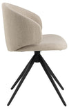 Actona Sedia da pranzo in tessuto Ella Beige