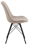 Actona Sedia da pranzo in tessuto Eris Beige