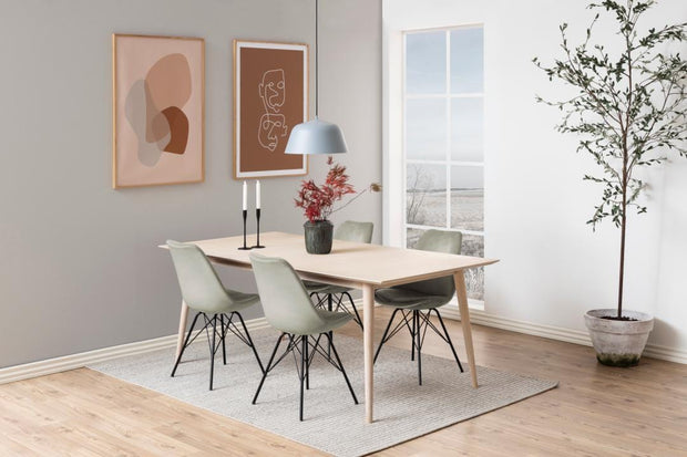 Actona Sedia da pranzo in tessuto Eris Beige