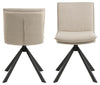 Actona Sedia da pranzo in tessuto Flynn Beige