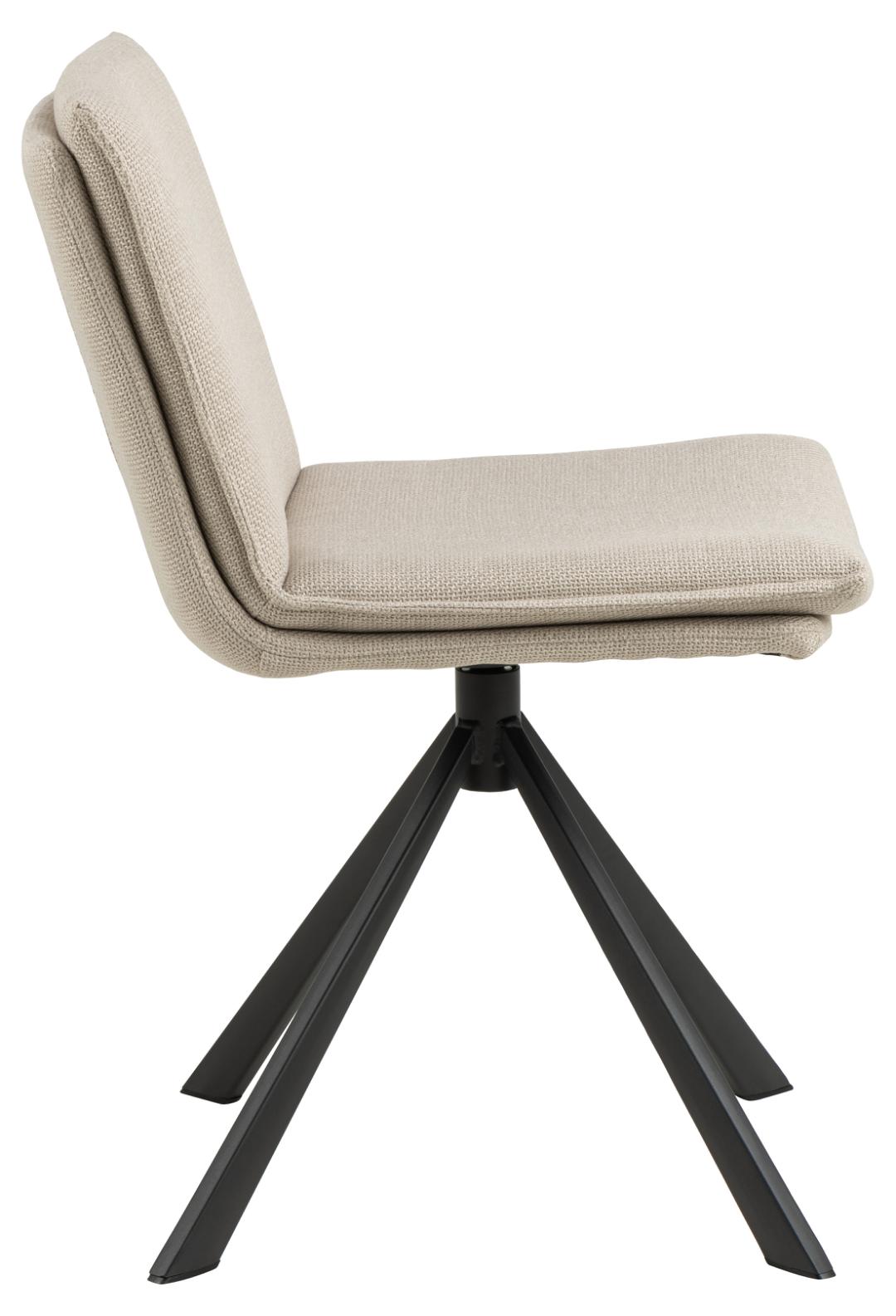 Actona Sedia da pranzo in tessuto Flynn Beige