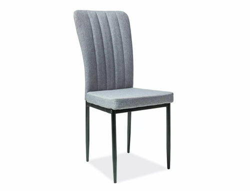 Sedia da pranzo in tessuto H733 Grigio
