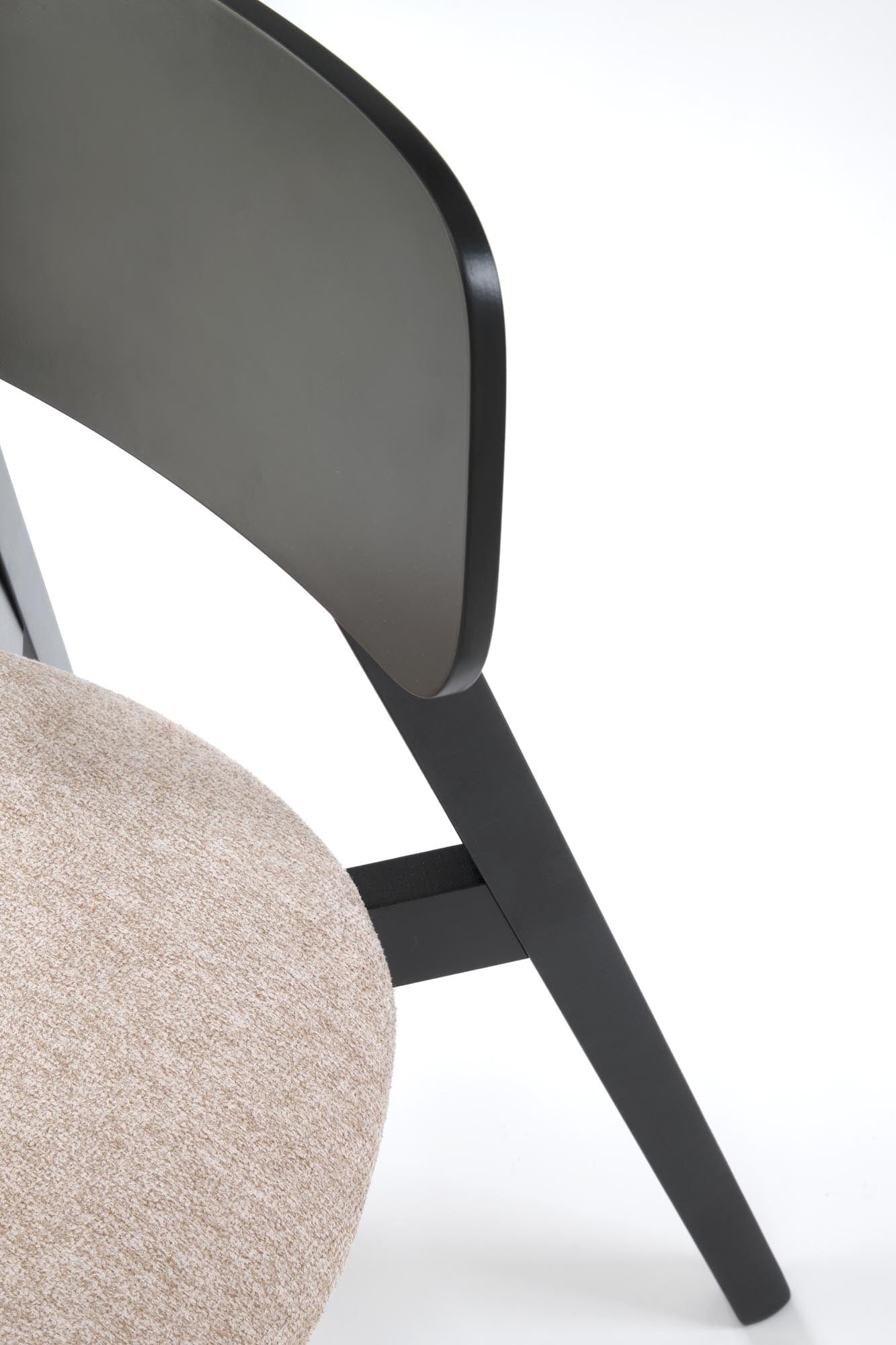 Sedia da pranzo in tessuto Hylo Beige (5)