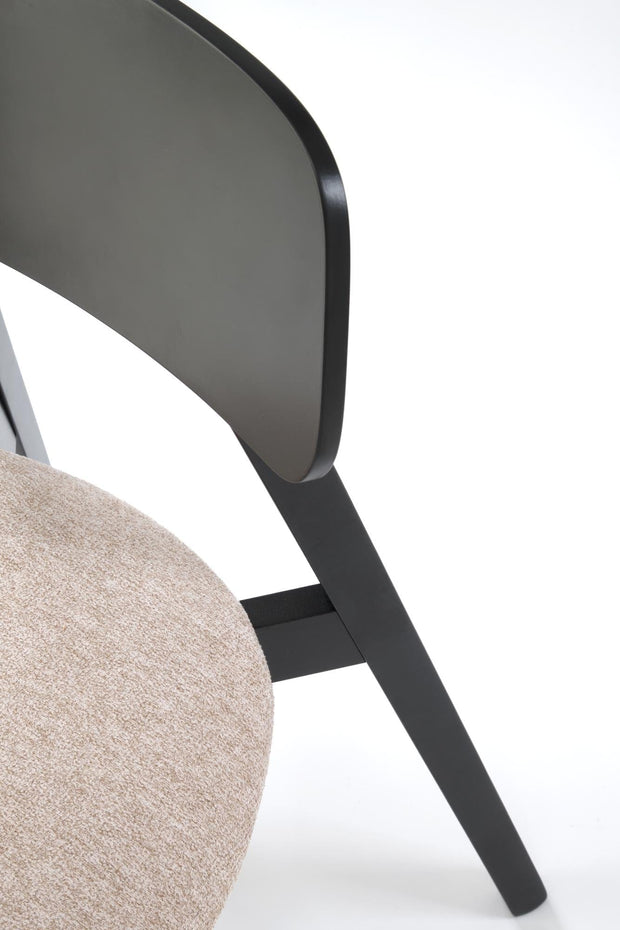 Sedia da pranzo in tessuto Hylo Beige (5)