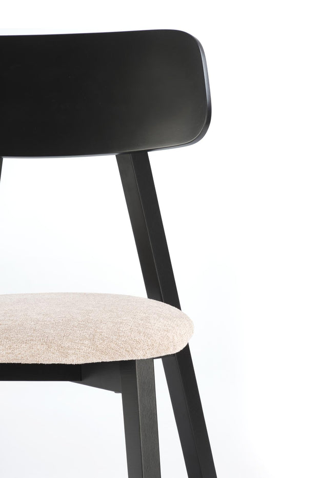 Sedia da pranzo in tessuto Hylo Beige (7)