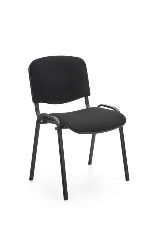 Sedia da pranzo in tessuto Isidor Nero