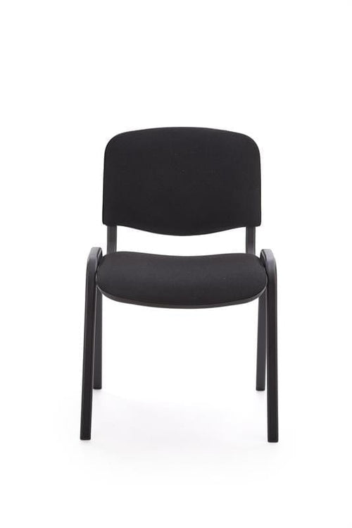 Sedia da pranzo in tessuto Isidor Nero (1)
