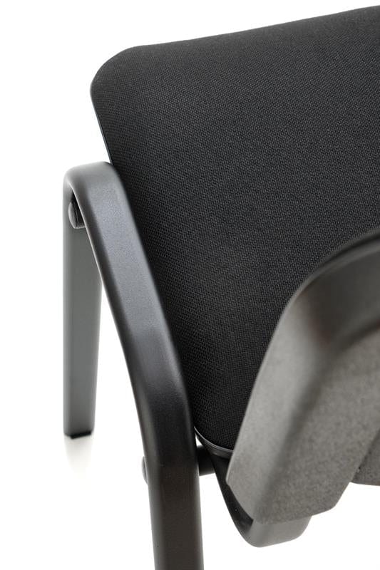 Sedia da pranzo in tessuto Isidor Nero (9)