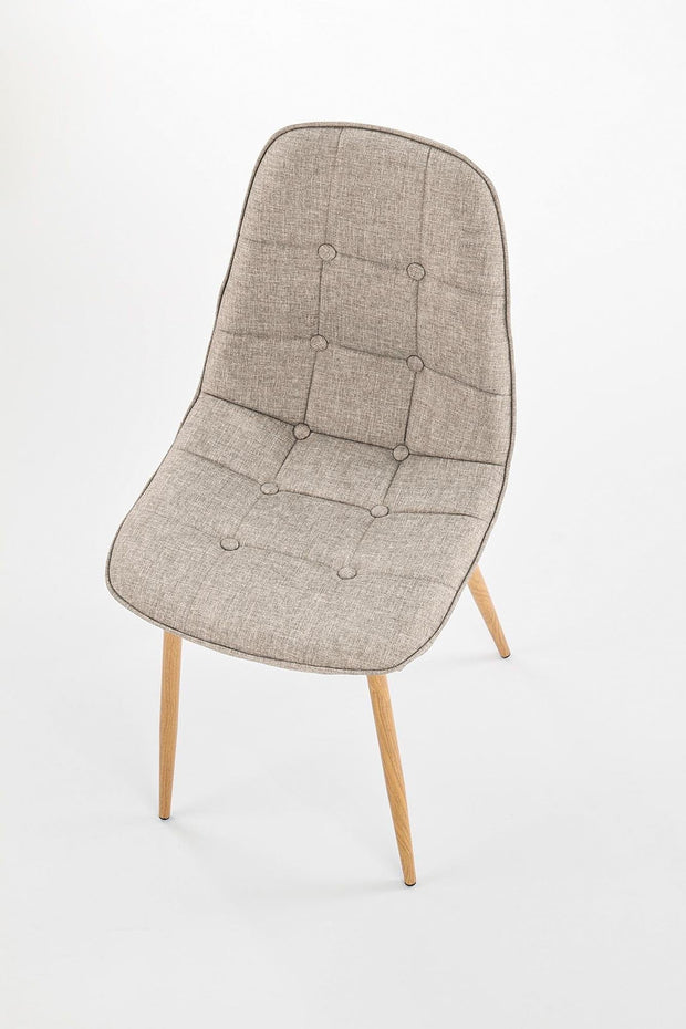 Sedia da pranzo in tessuto K316 Beige (6)
