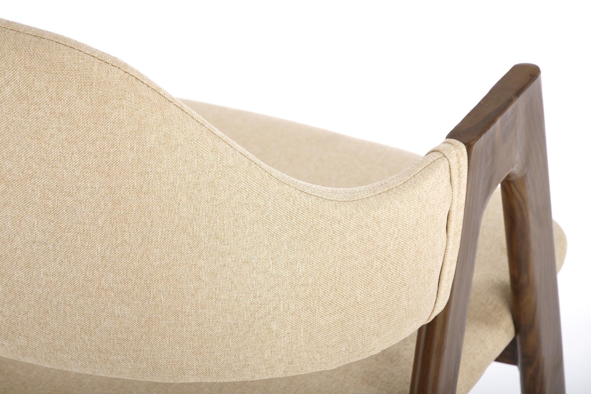 Sedia da pranzo in tessuto K344 Beige (7)