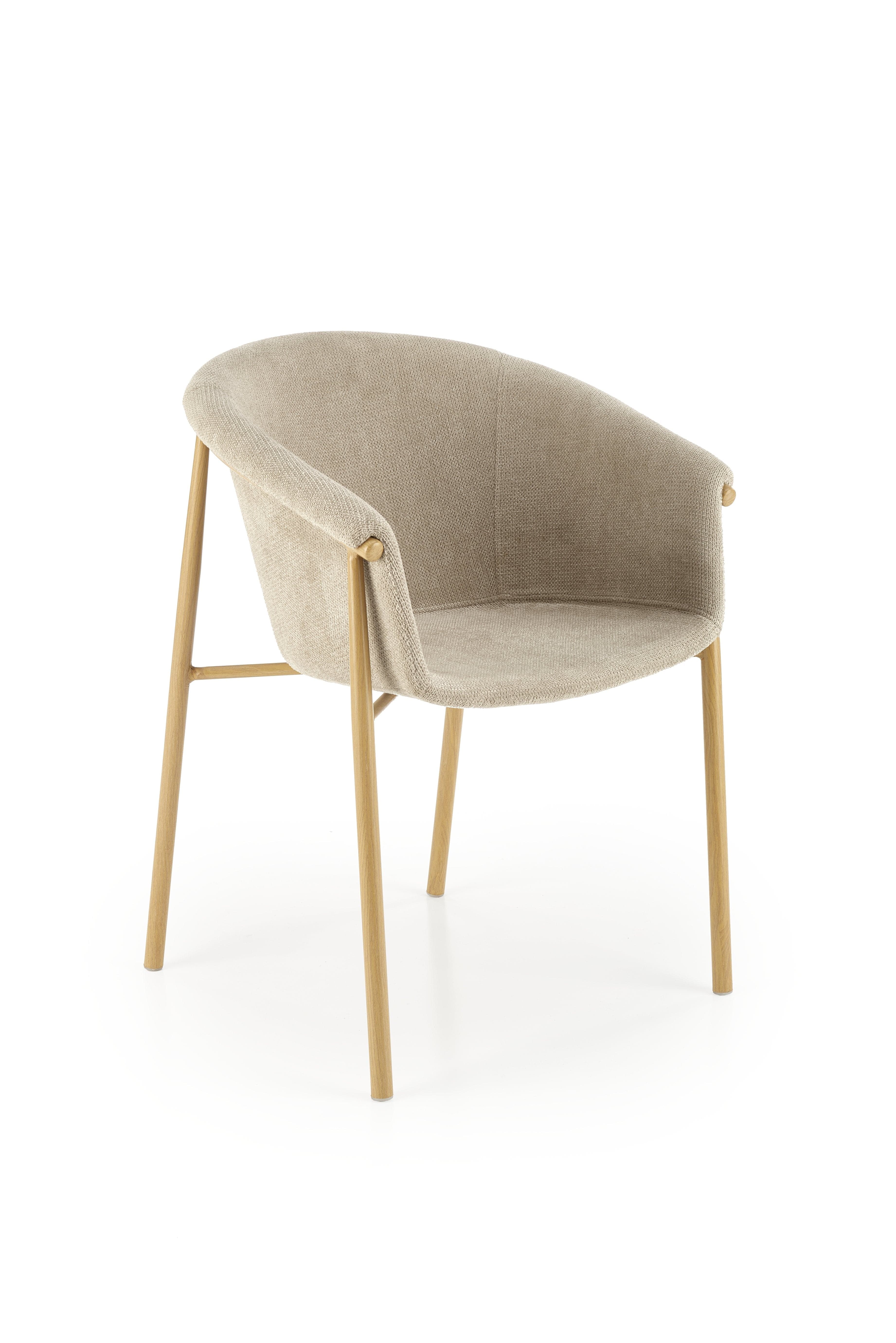 Sedia da pranzo in tessuto K489 Beige