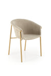 Sedia da pranzo in tessuto K489 Beige