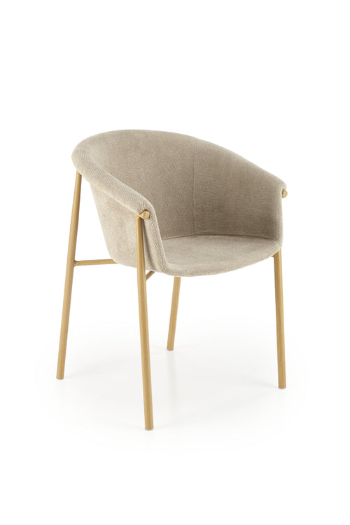 Sedia da pranzo in tessuto K489 Beige
