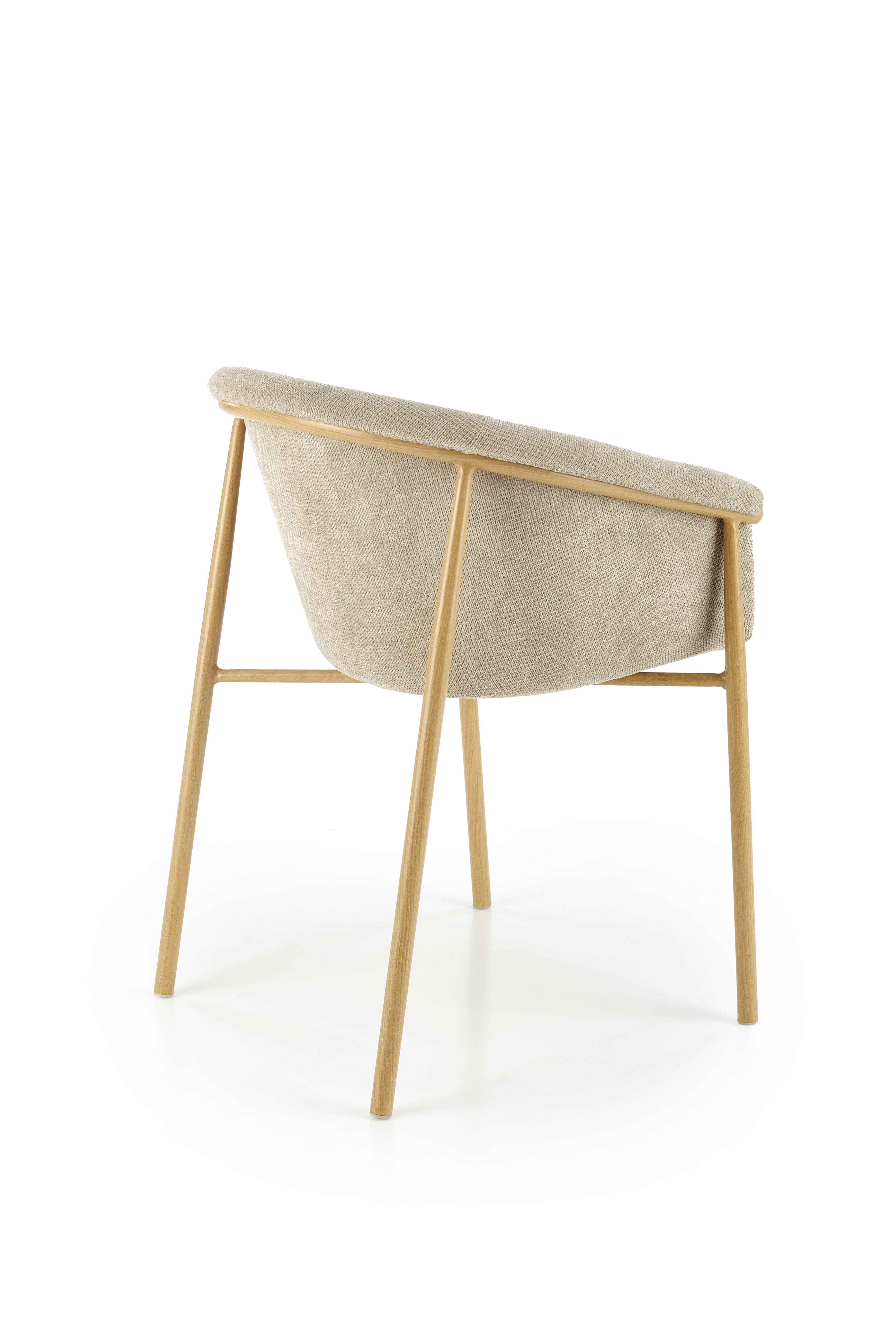 Sedia da pranzo in tessuto K489 Beige (3)