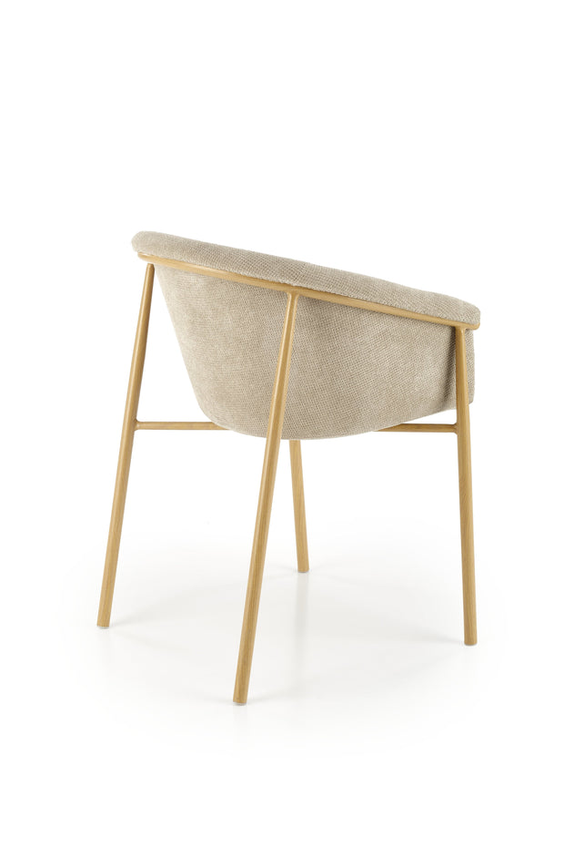 Sedia da pranzo in tessuto K489 Beige (3)