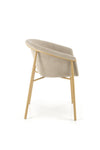 Sedia da pranzo in tessuto K489 Beige (4)