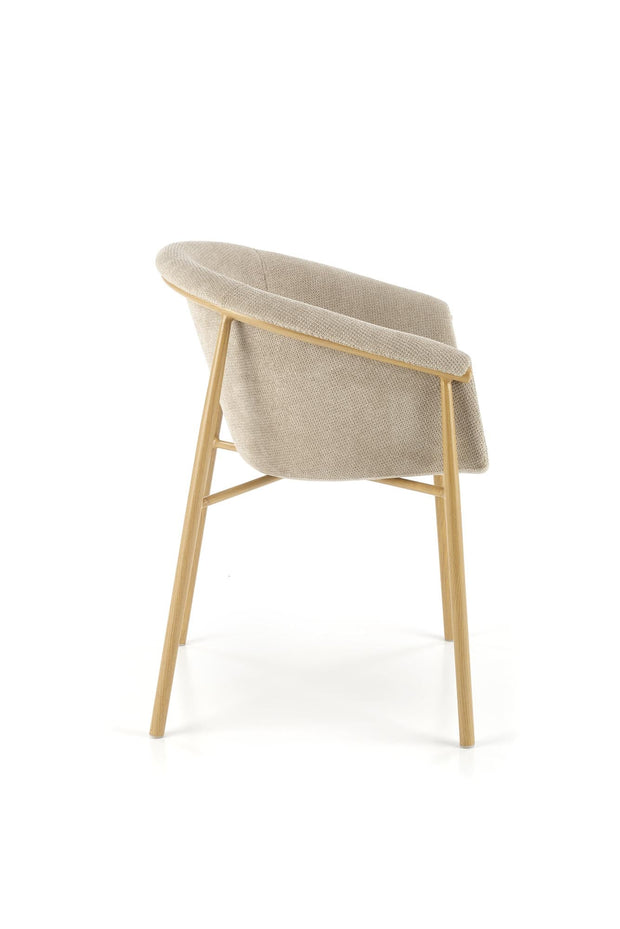 Sedia da pranzo in tessuto K489 Beige (4)