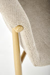 Sedia da pranzo in tessuto K489 Beige (5)