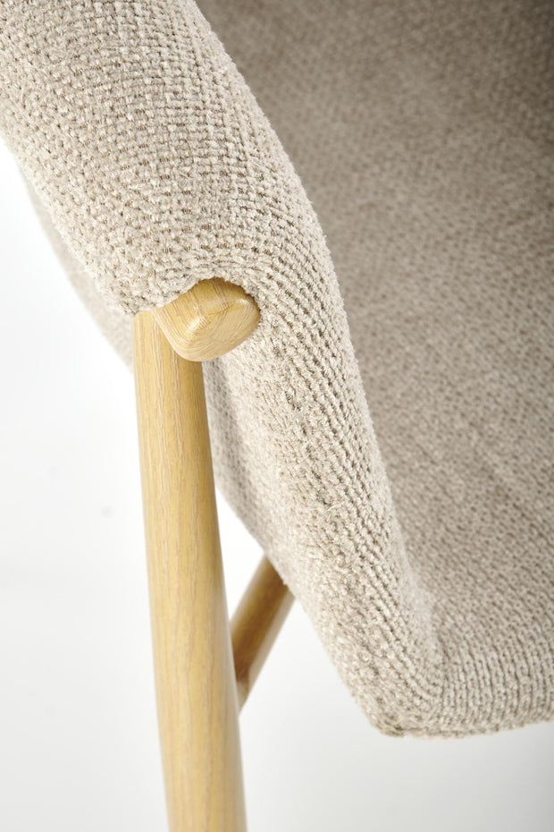 Sedia da pranzo in tessuto K489 Beige (5)