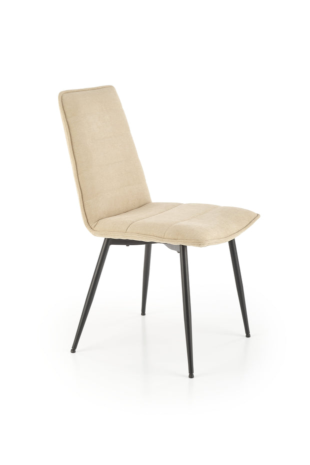 Sedia da pranzo in tessuto K493 Beige