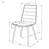 Sedia da pranzo in tessuto K493 Beige (2)