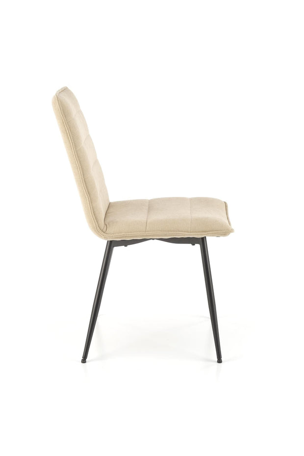 Sedia da pranzo in tessuto K493 Beige (3)