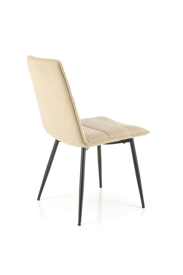 Sedia da pranzo in tessuto K493 Beige (4)