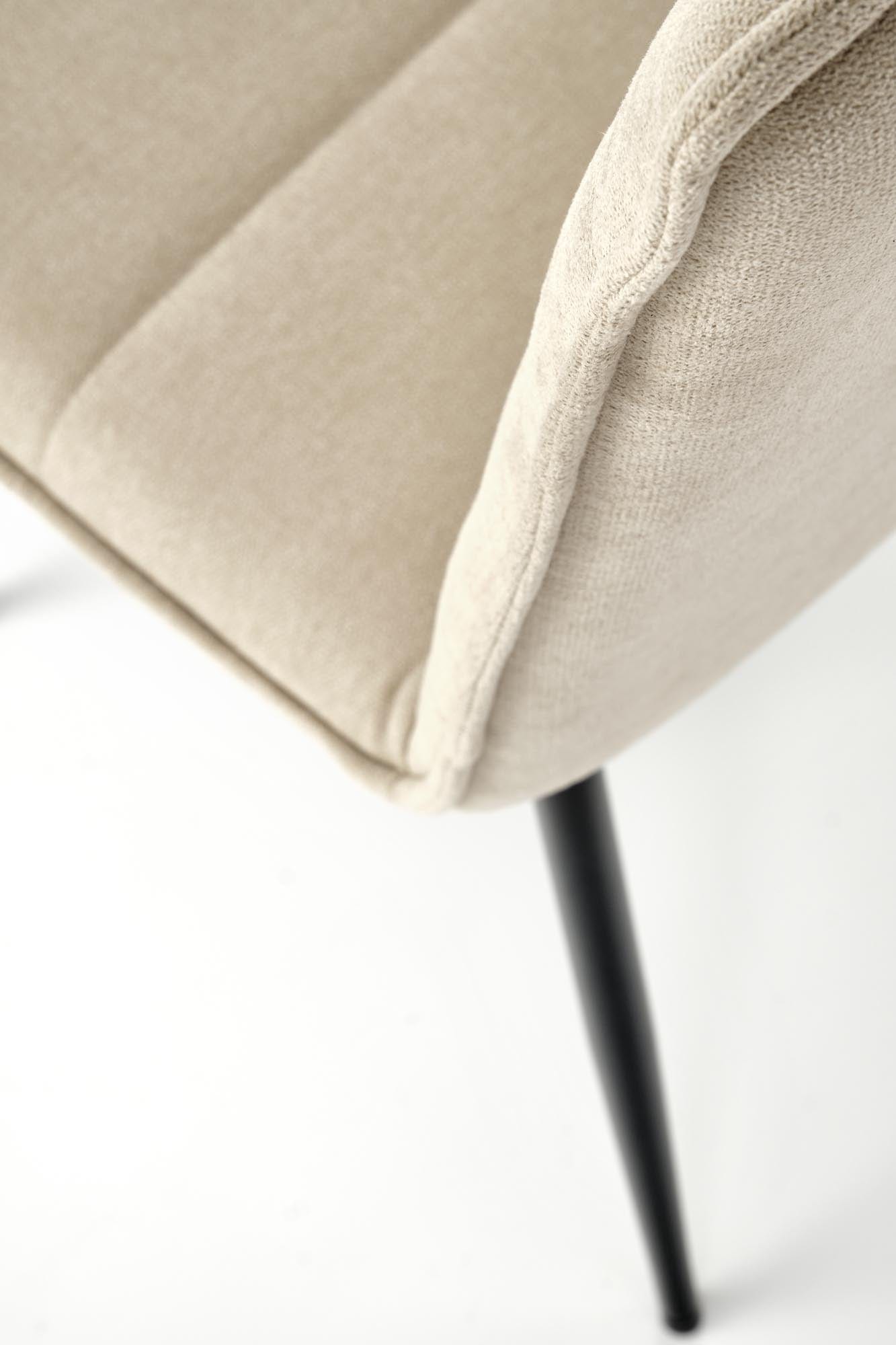 Sedia da pranzo in tessuto K493 Beige (6)