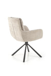 Sedia da pranzo in tessuto K495 Beige (3)