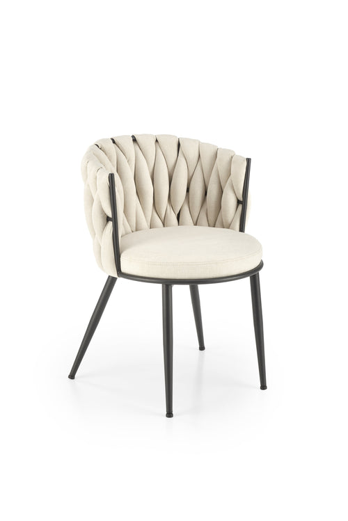 Sedia da pranzo in tessuto K516 Beige