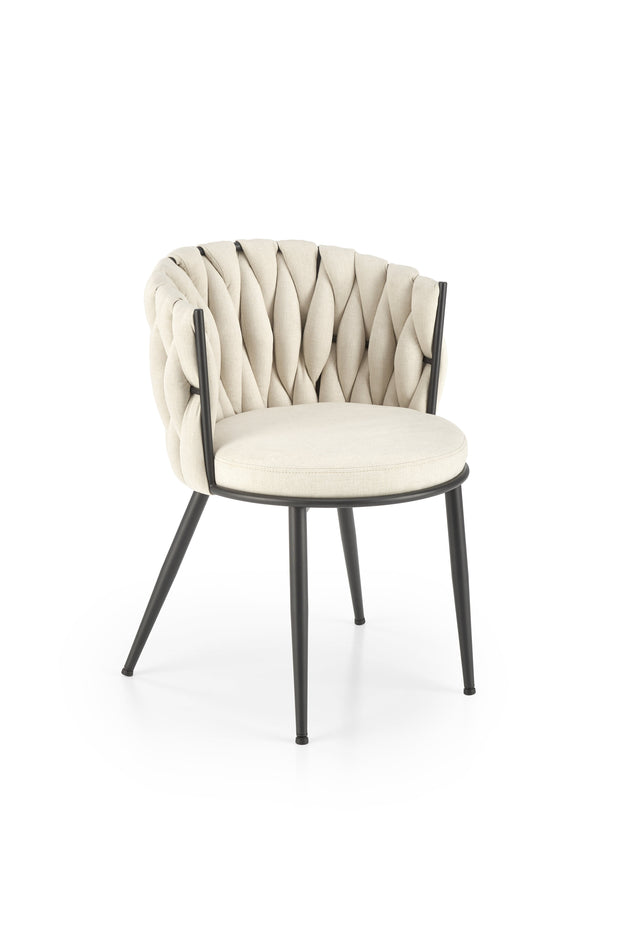 Sedia da pranzo in tessuto K516 Beige
