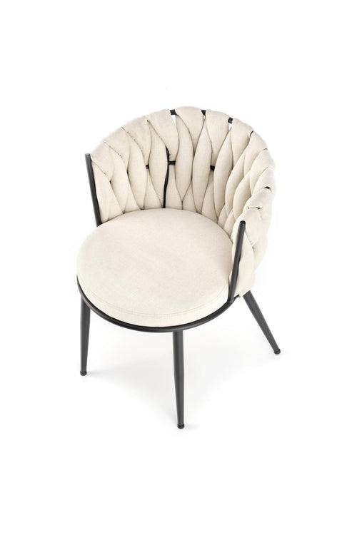 Sedia da pranzo in tessuto K516 Beige (1)