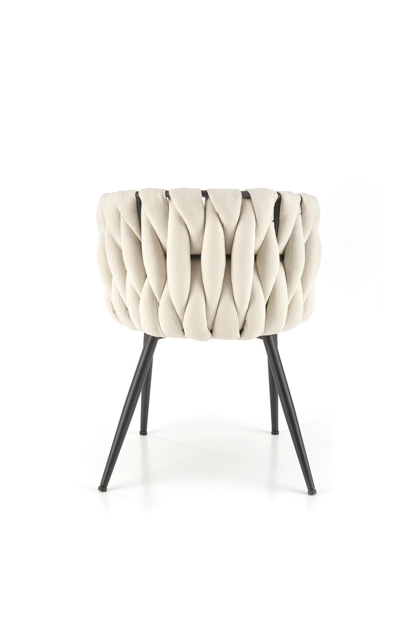 Sedia da pranzo in tessuto K516 Beige (2)